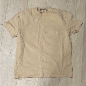 Essentials Beige Short Sleeve Tee